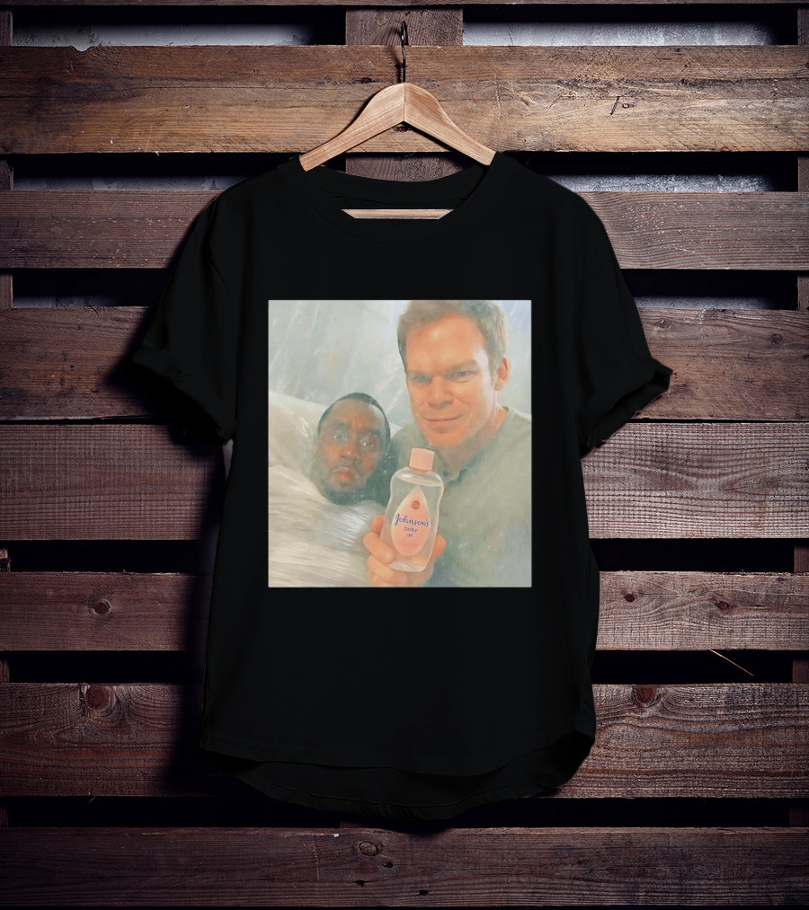 Dexter's Baby Oil With Diddy Wrapped In Plastic T-Shirt