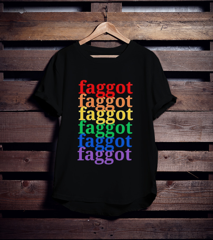 Faggot LGBT Flag T-Shirt