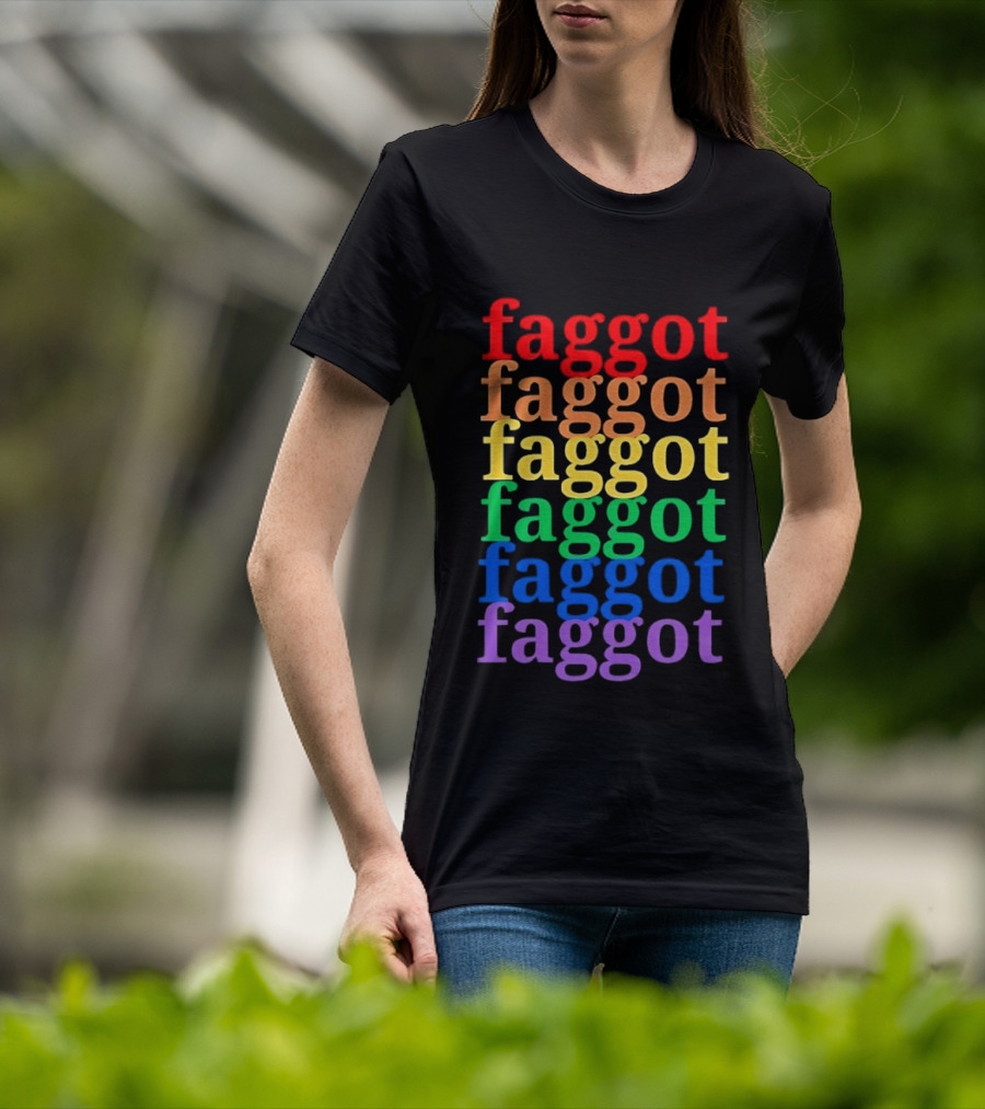 Faggot LGBT Flag T-Shirt