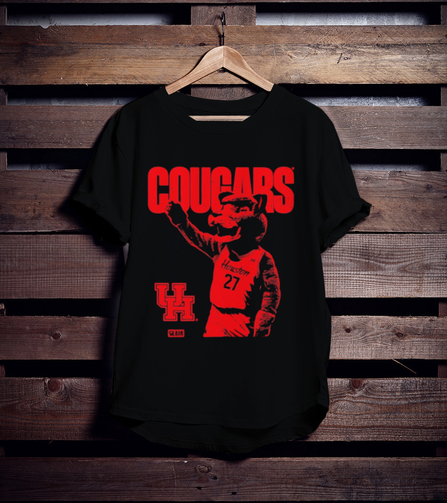 Houston Cougars Slam Dunk Mascot UH 27 T-Shirt