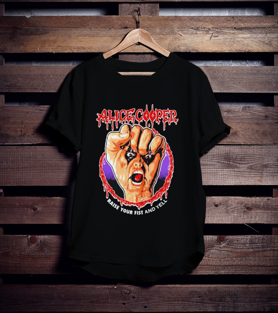 Alice Cooper Raise Your Fist And Yell Horror T-Shirt
