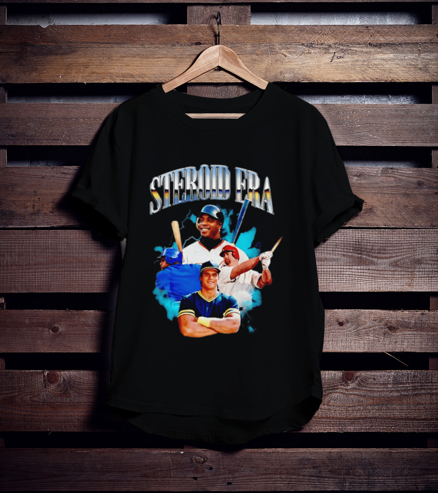 Barry Bonds Mark McGwire Jose Canseco Steroid Era Baseball Legends T-Shirt