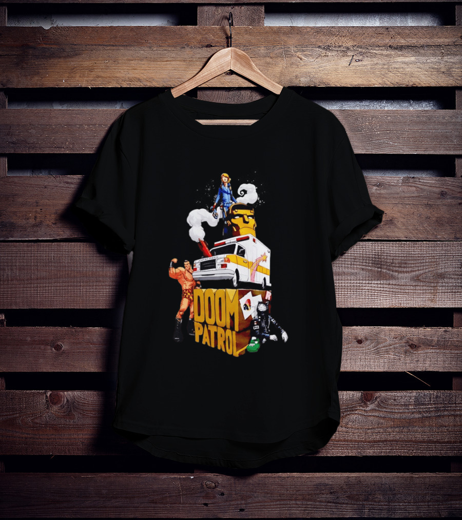 Doom Patrol DC's Young Animal Robotman Negative Man Team Ambulance T-Shirt
