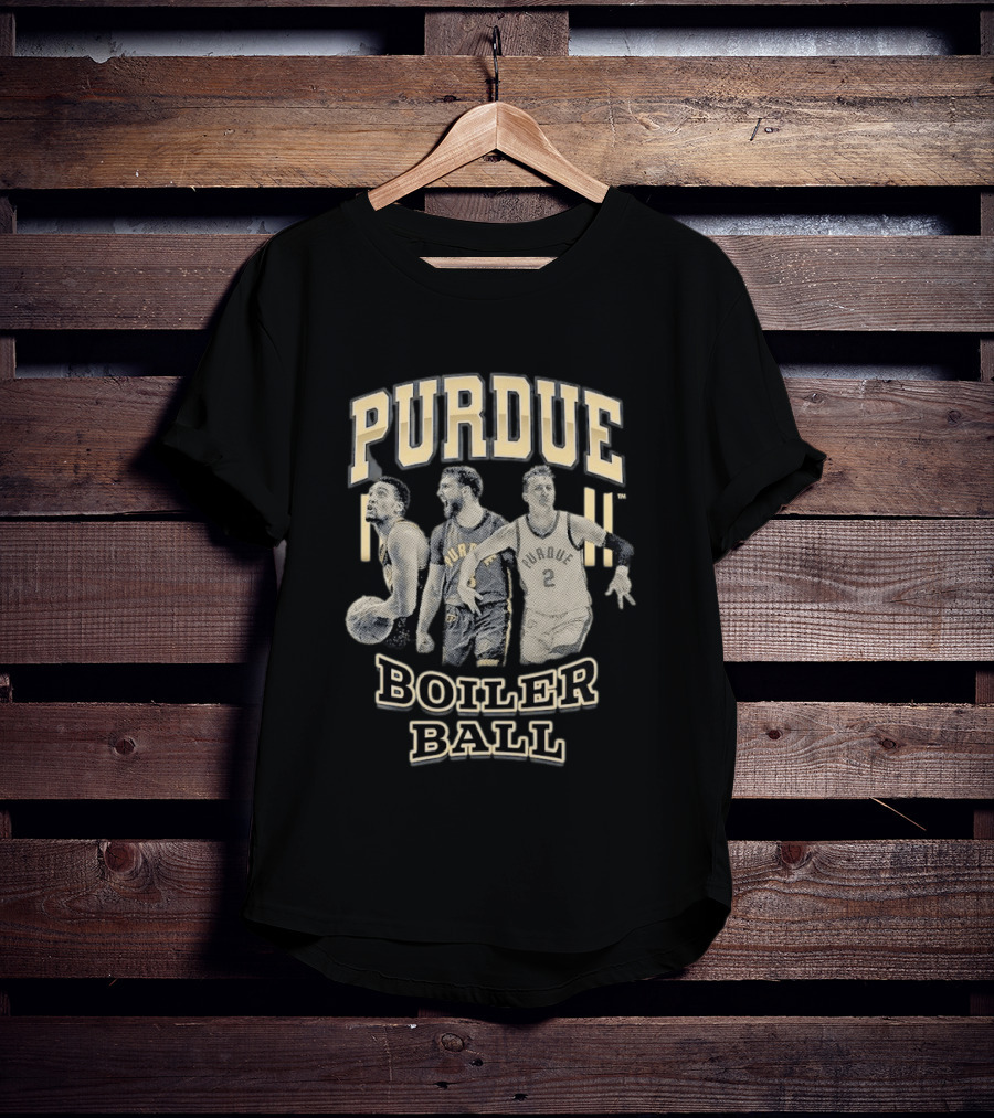 Purdue Boiler Ball Basketball Players Team Spirit T-Shirt