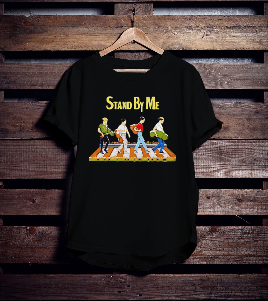 Stand By Me Movie Walking Across Train Tracks Scene Characters T-Shirt