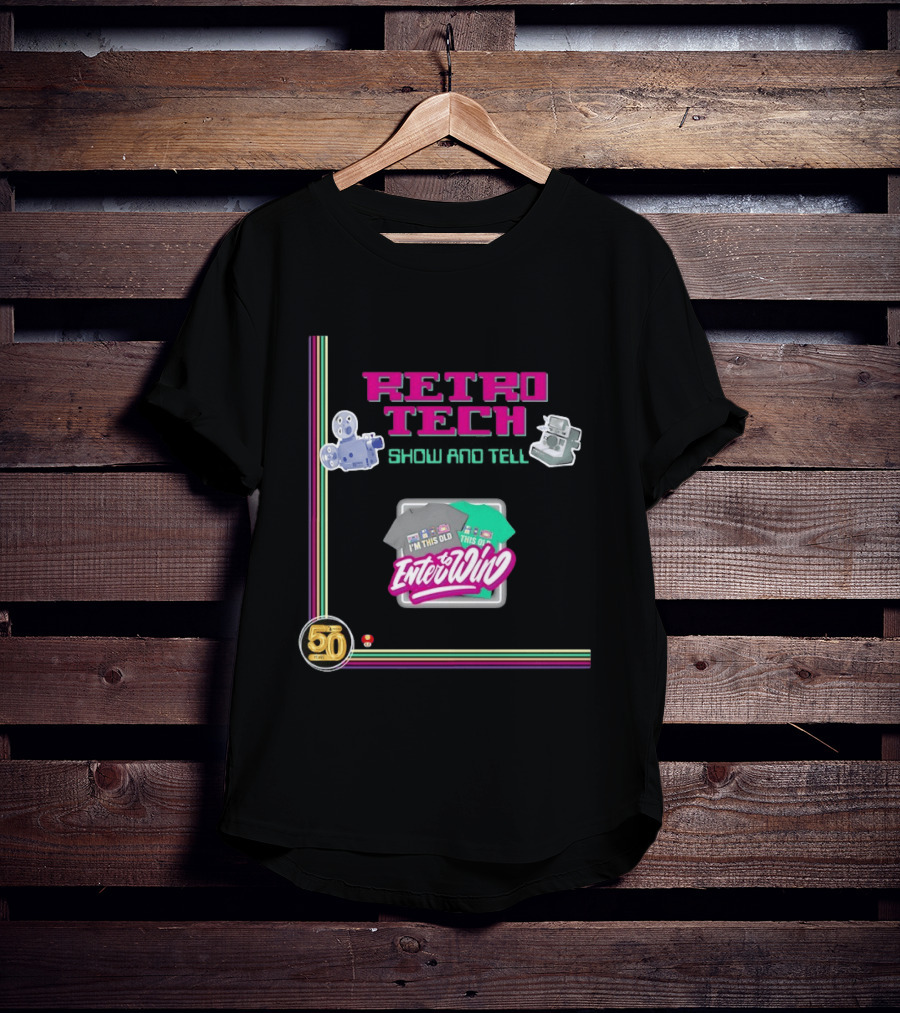 Retro Tech Enter To Win 50 Years I'm This Old T-Shirt