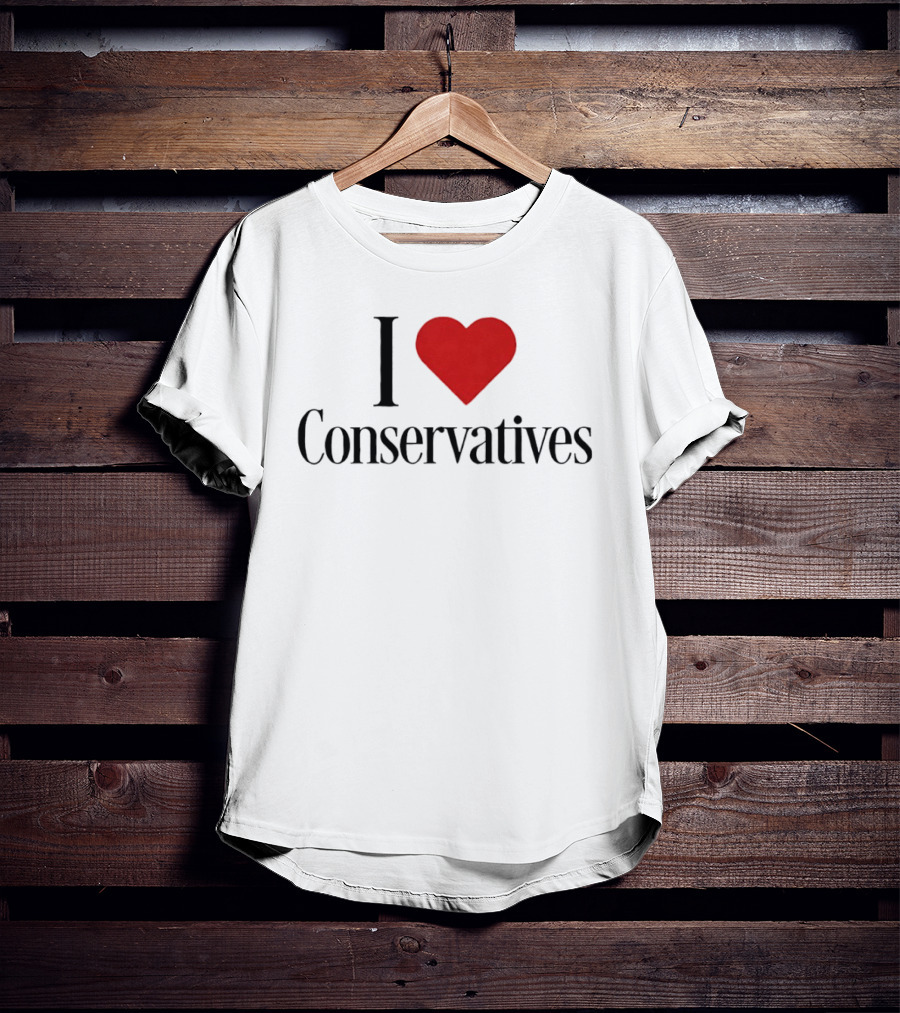 I Heart Conservatives Patriotic Pride T-Shirt