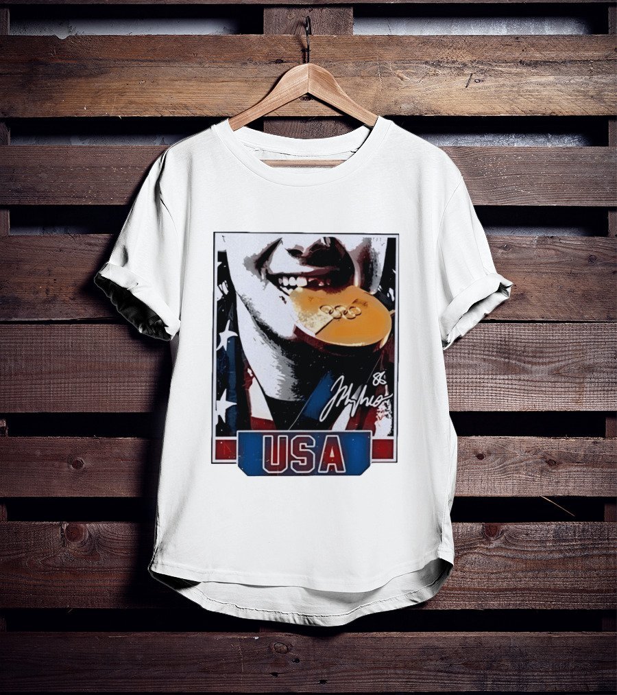 USA Gold Medal Hockey Jack Hughes Autograph 88 T-Shirt