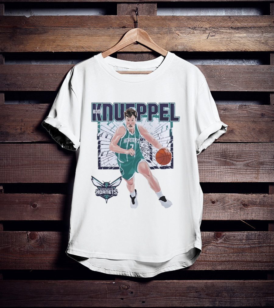 Kon Knueppel Charlotte Hornets Basketball NBA Player T-Shirt