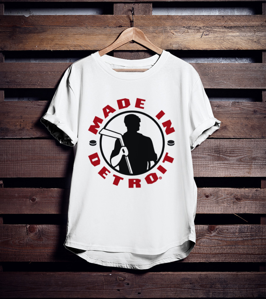 Made In Detroit Red Wings Hockey T-Shirt