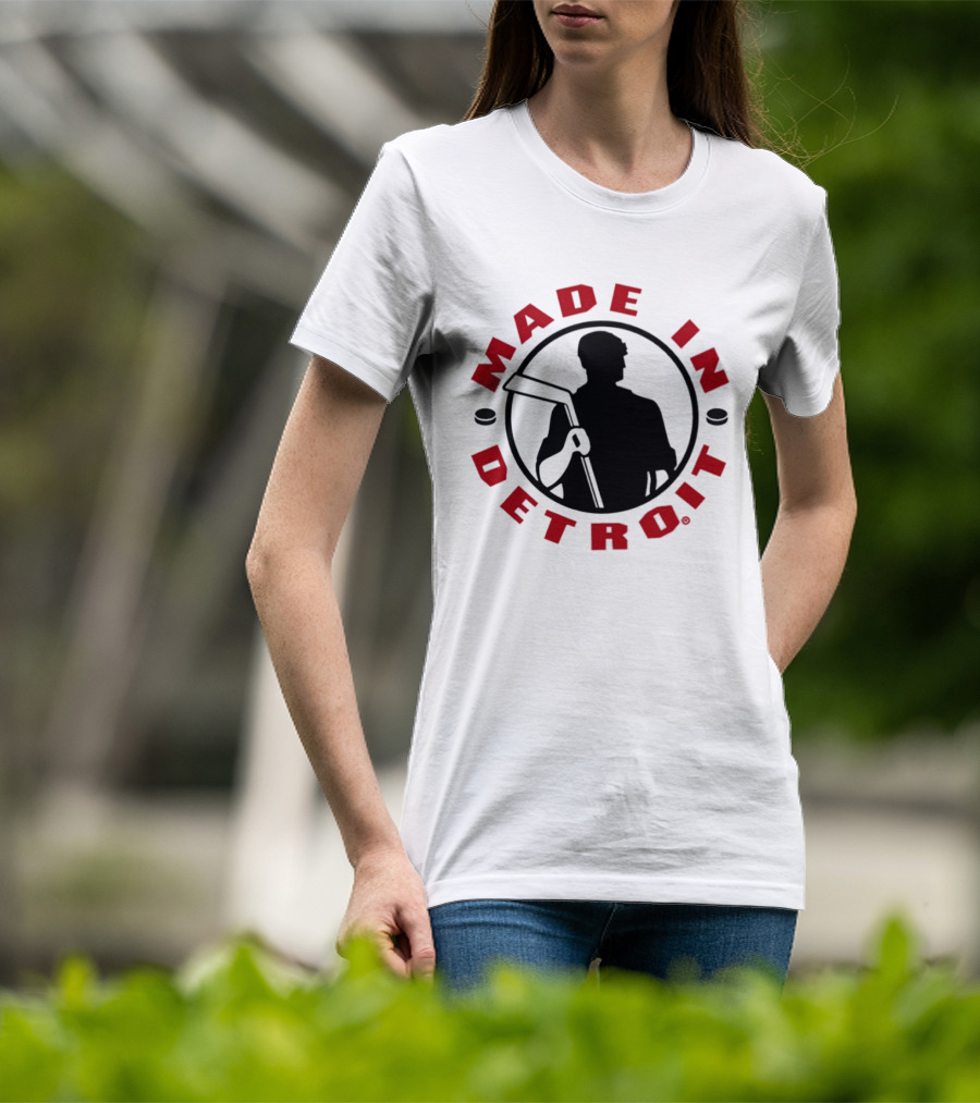 Made In Detroit Red Wings Hockey T-Shirt