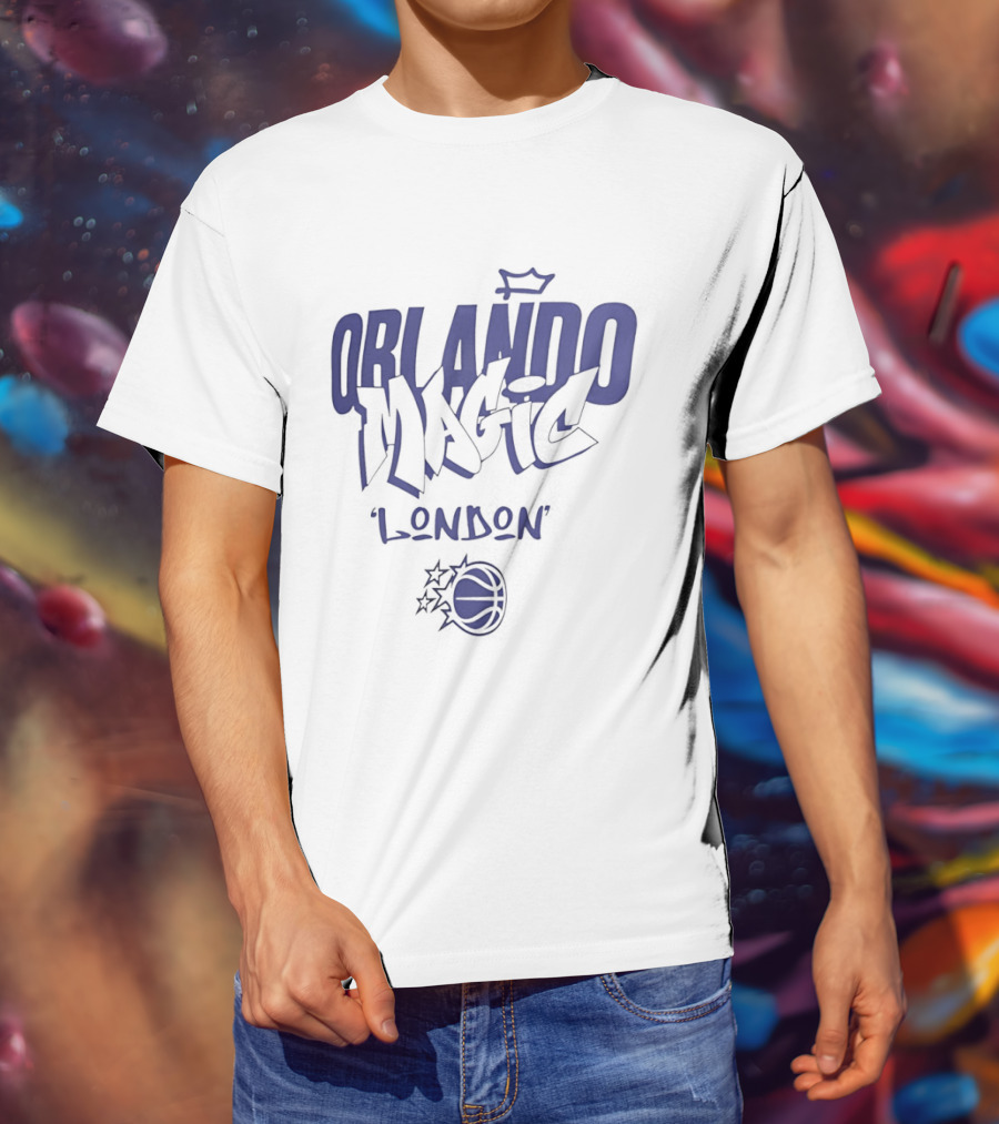 Orlando Magic London Basketball Team Branding T-Shirt