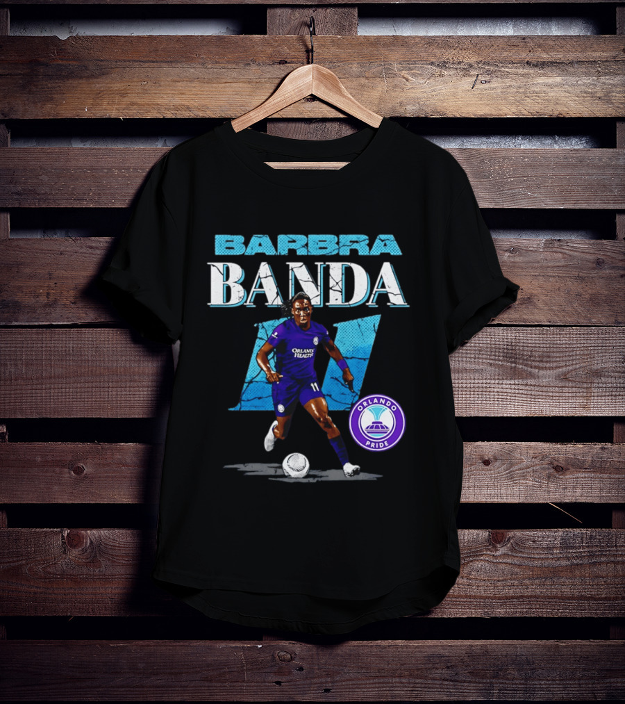 Barbra Banda Orlando Pride Number 11 Cracked T-Shirt
