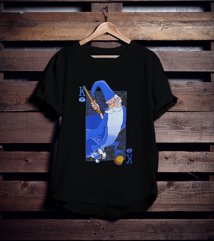 Merlin The Sword In The Stone Higitus Figitus King Card T-Shirt