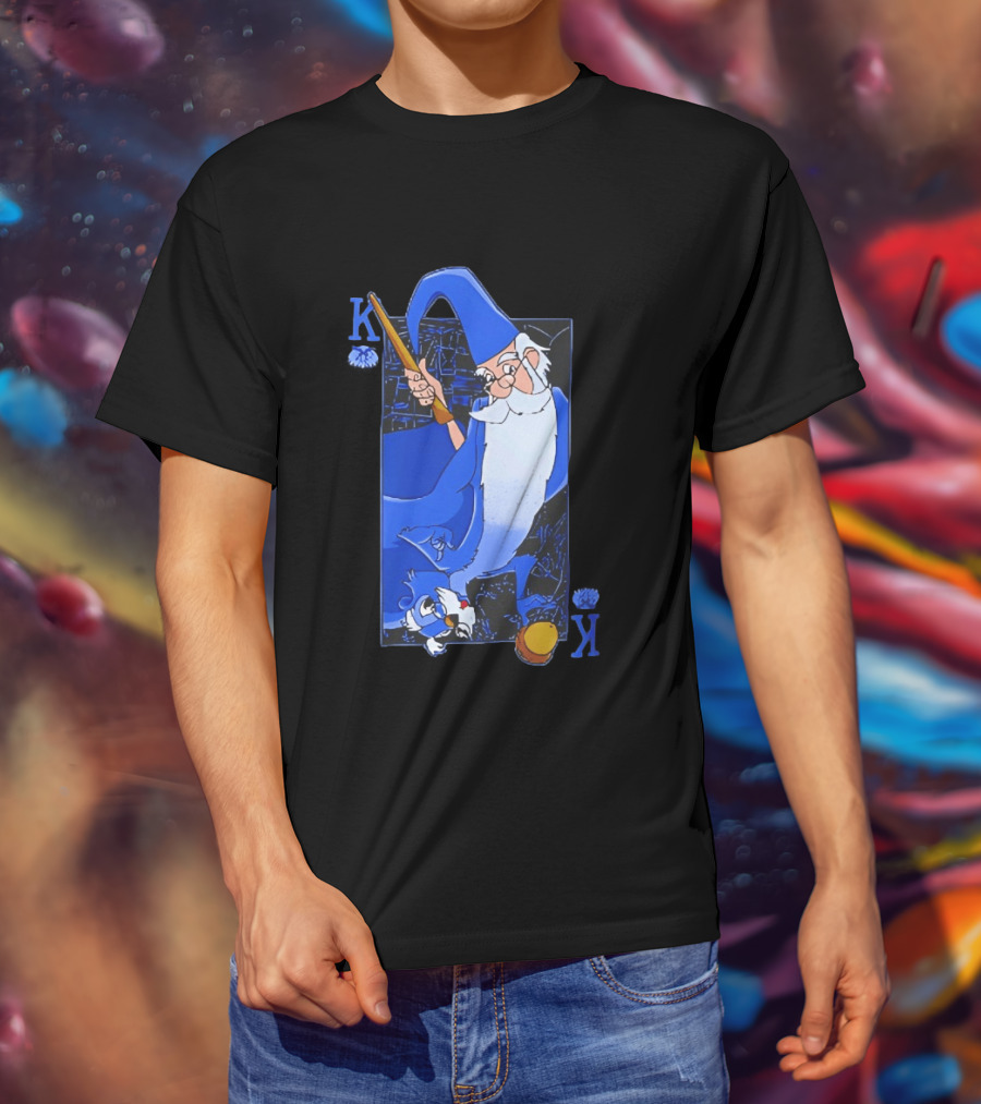 Merlin The Sword In The Stone Higitus Figitus King Card T-Shirt