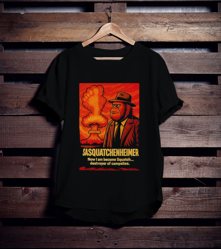 Sasquatchenheimer Now I Am Become Squatch Destroyer Of Campsites T-Shirt