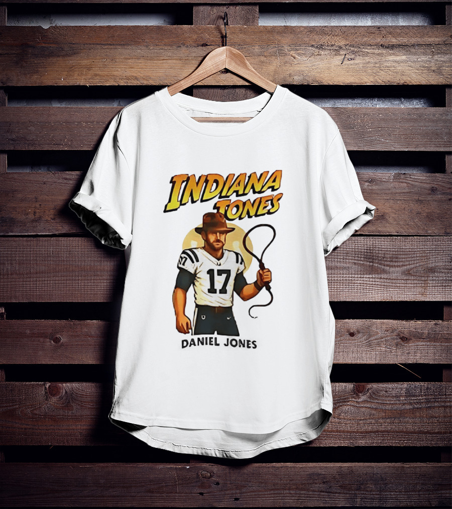 Daniel Jones Indiana Tones 17 Football Adventure T-Shirt