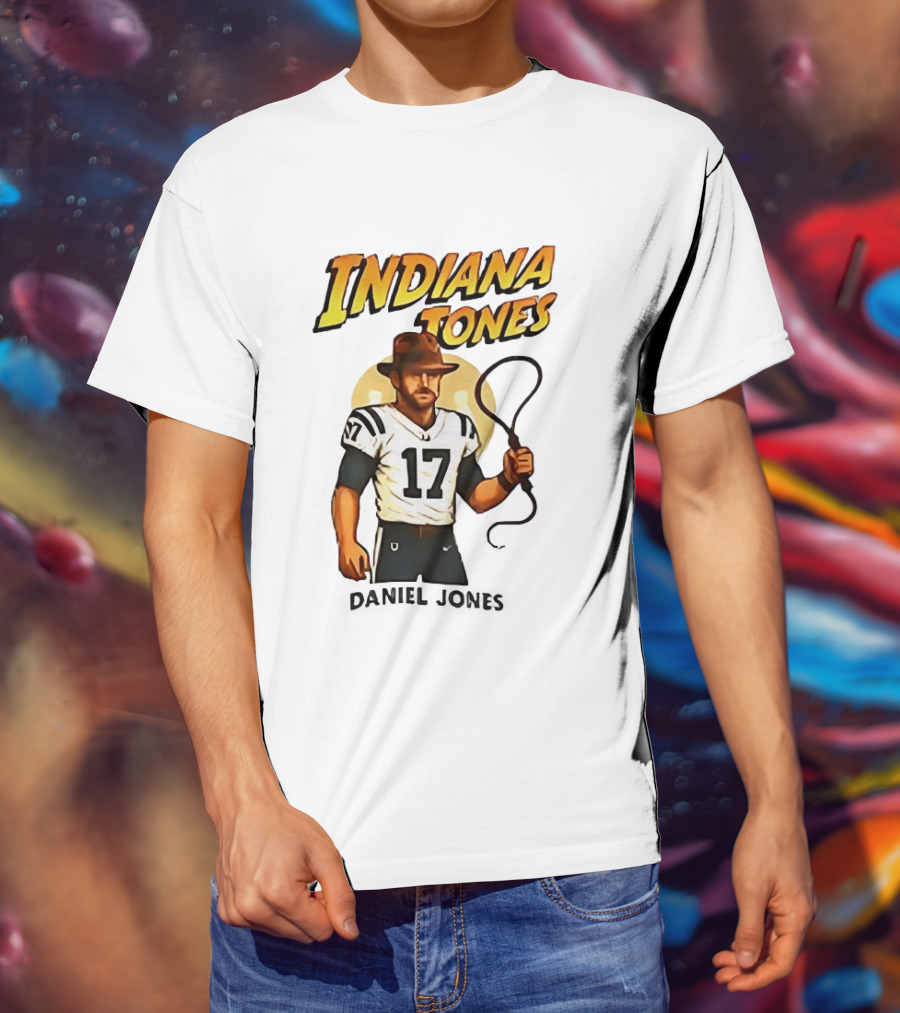 Daniel Jones Indiana Tones 17 Football Adventure T-Shirt