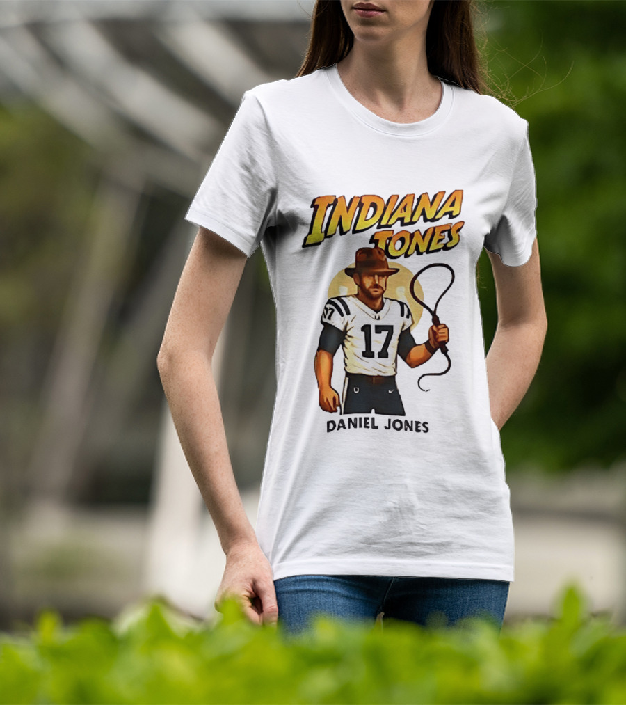 Daniel Jones Indiana Tones 17 Football Adventure T-Shirt