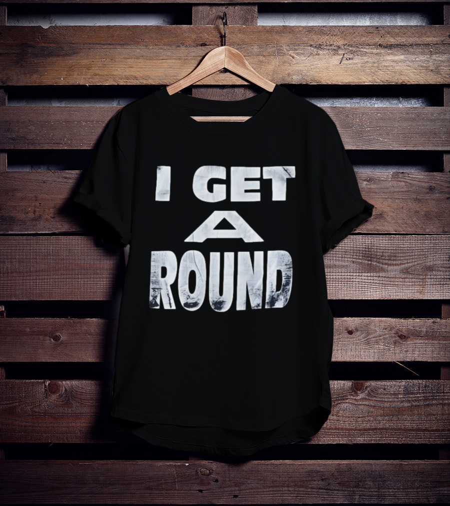 I Get A Round Tie Dye Marble T-Shirt
