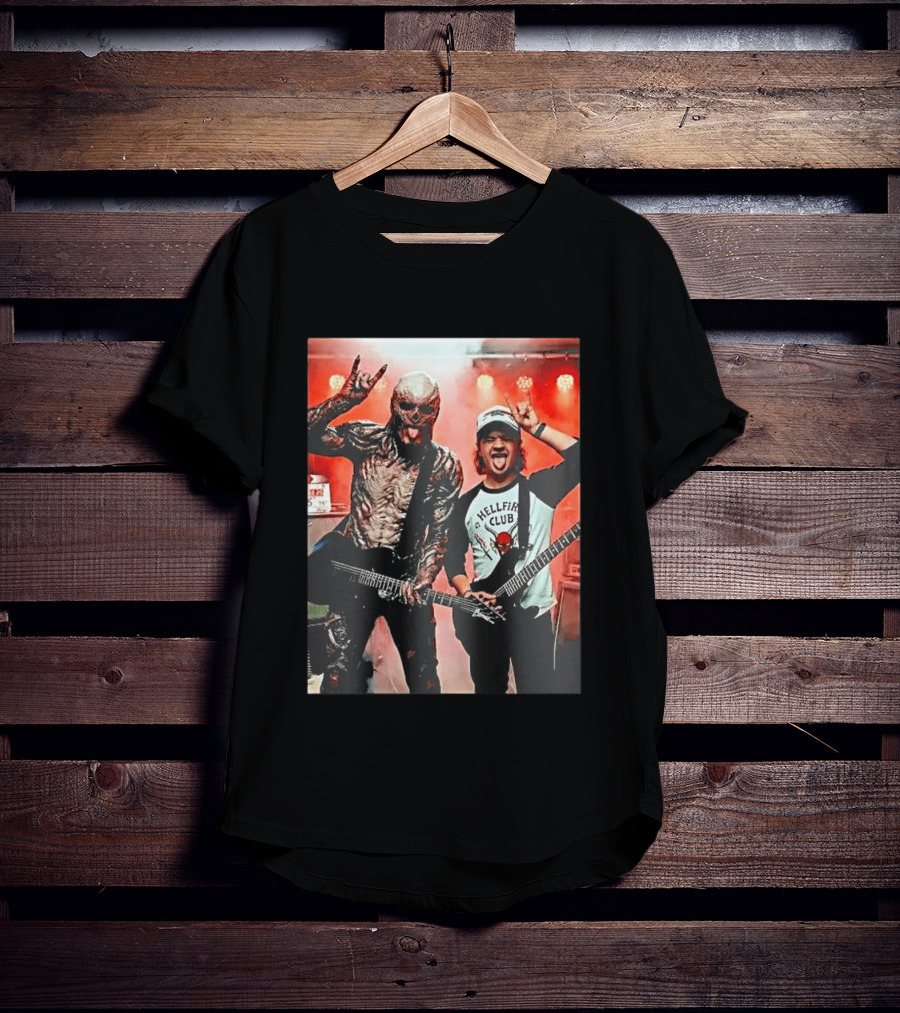 Vecna Dustin Henderson Hellfire Club Stranger Things Guitar Jam Session T-Shirt
