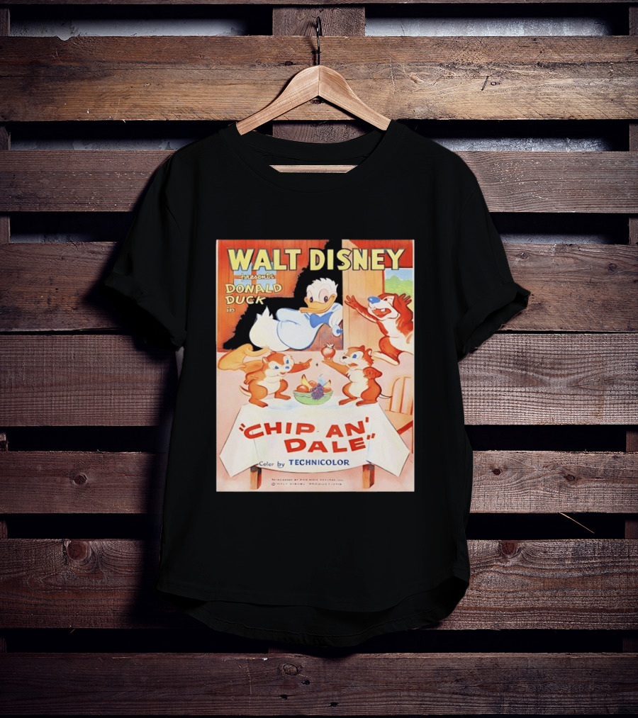 Walt Disney Presents Donald Duck In Chip An Dale Color By Technicolor T-Shirt