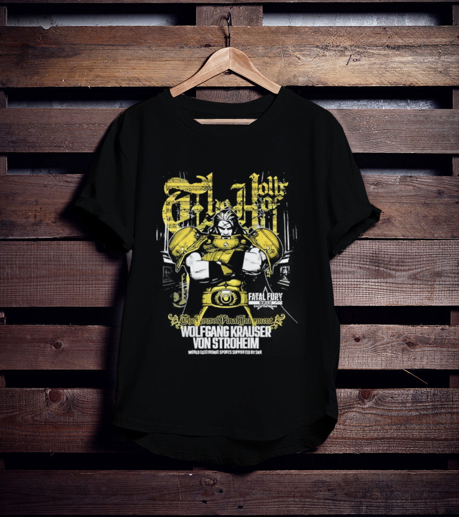Fatal Fury Wolfgang Krauser Von Stroheim Gold Armor T-Shirt
