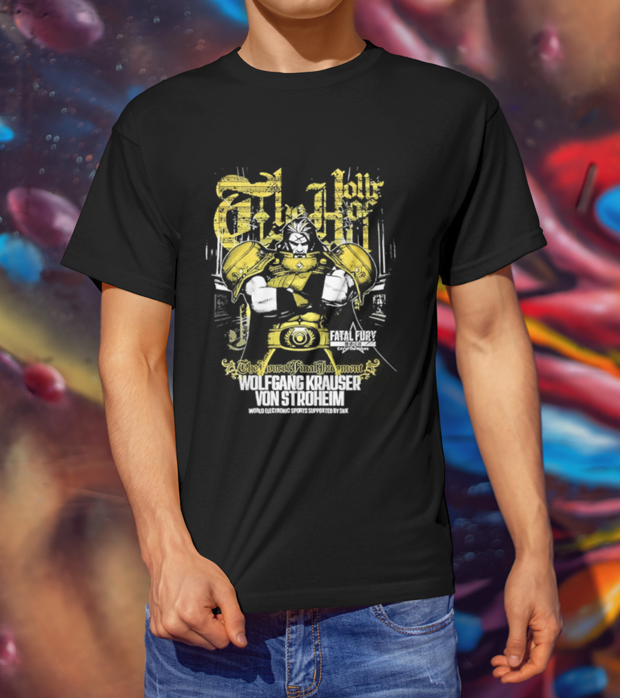 Fatal Fury Wolfgang Krauser Von Stroheim Gold Armor T-Shirt