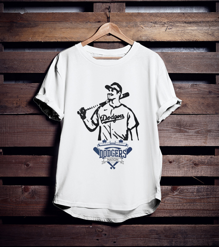 Dodgers Nation Baseball Player Los Angeles T-Shirt