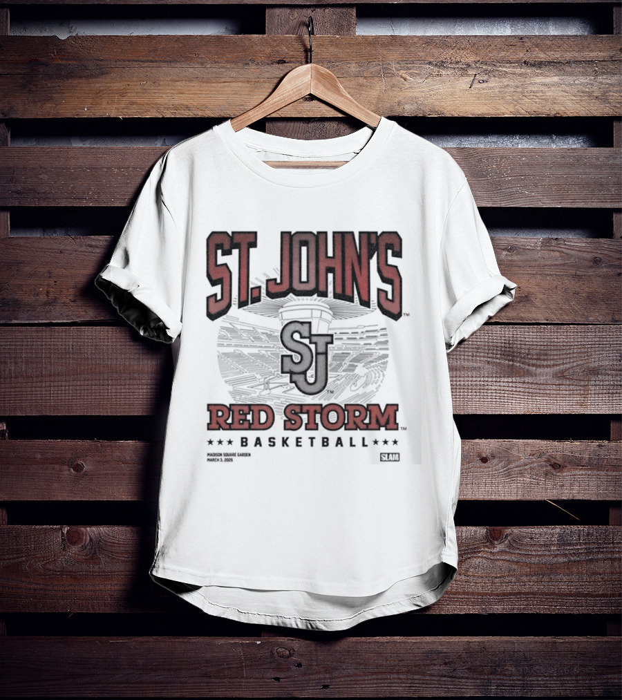 St John's Red Storm Basketball Madison Square Garden March 3 2026 Exclusive Event T-Shirt