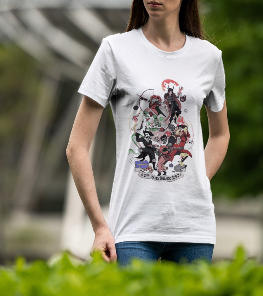 The Oxventurers Guild Fantasy Adventure Characters T-Shirt
