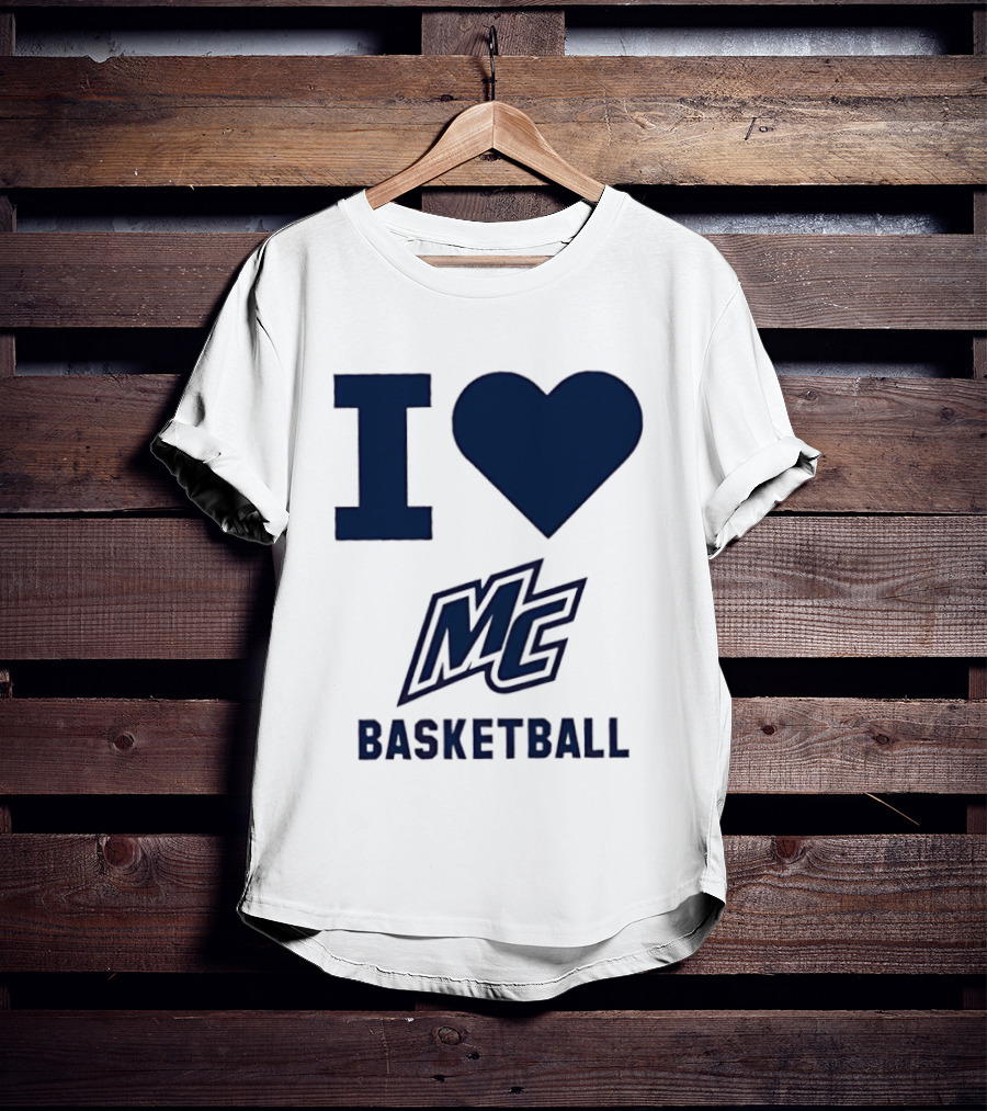I Love MC Basketball Merrimack College T-Shirt