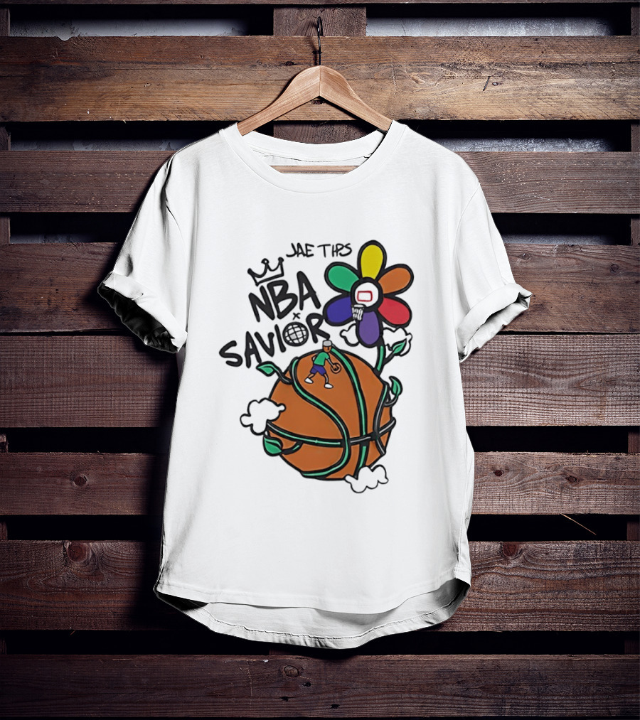 Jae Tips NBA Savior Basketball Flower Planet Player T-Shirt