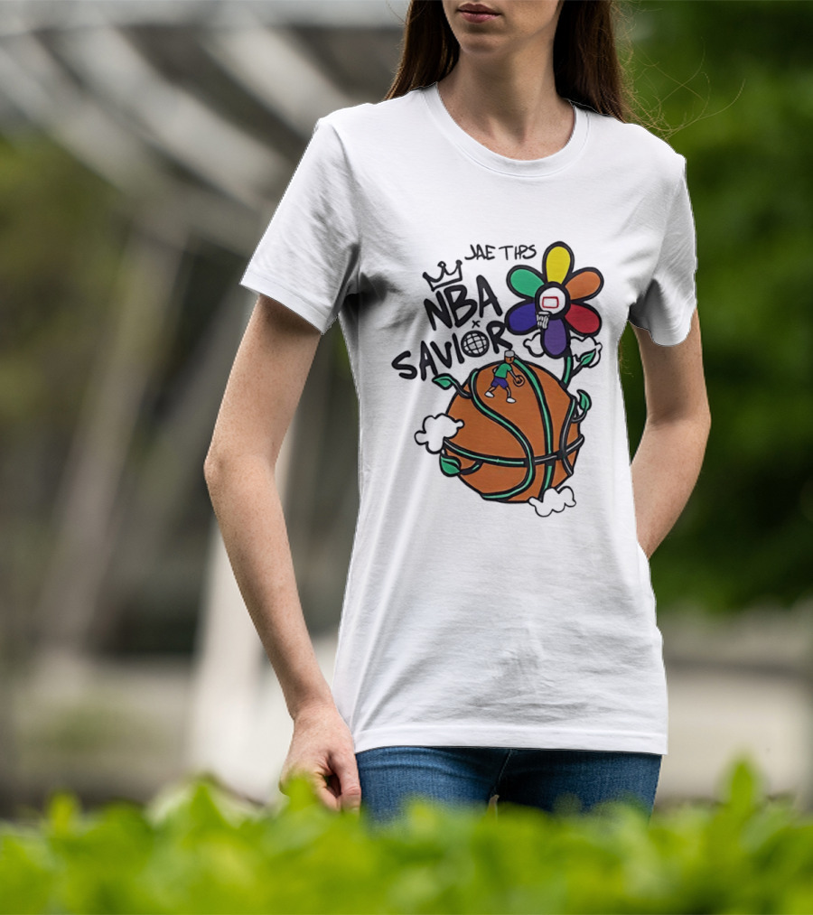 Jae Tips NBA Savior Basketball Flower Planet Player T-Shirt