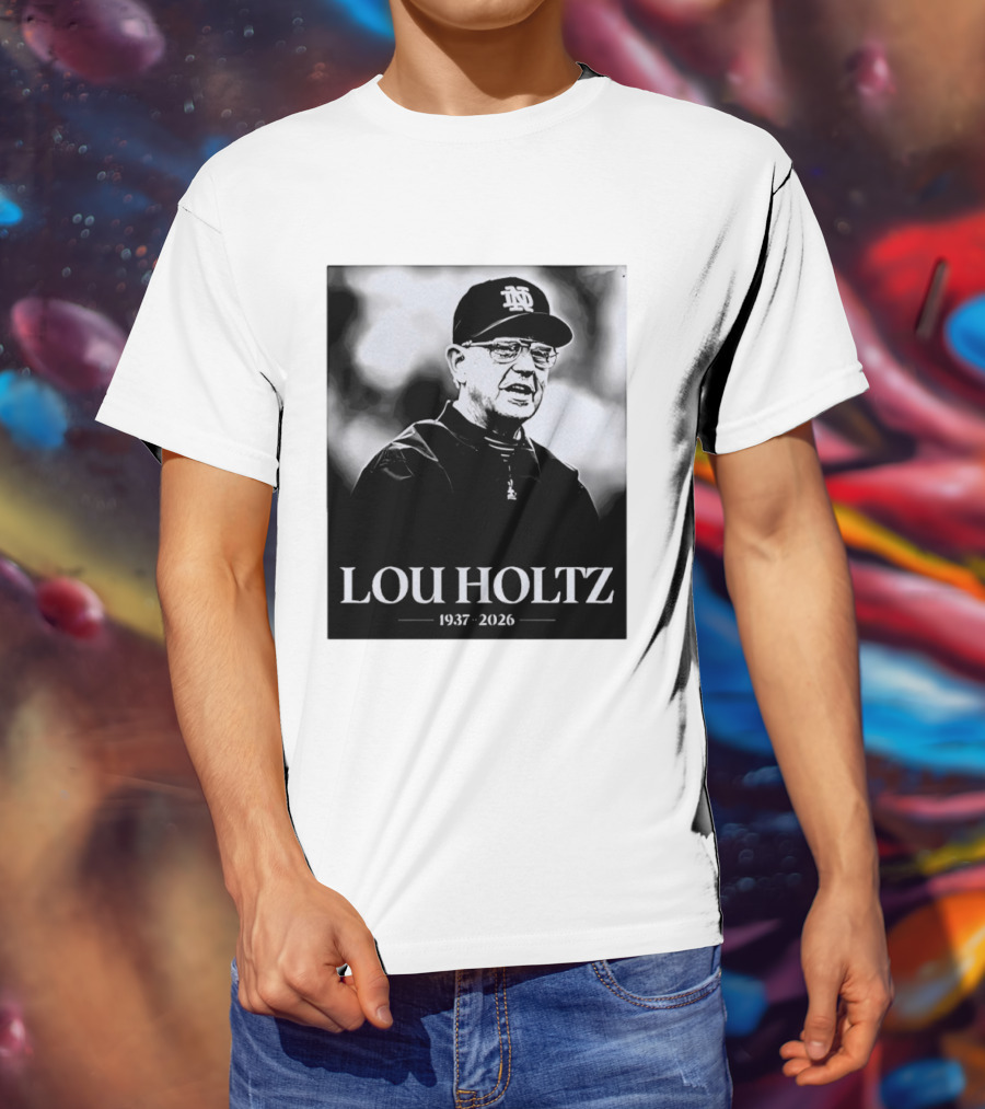 Lou Holtz 1937 2026 Notre Dame Coach Memorial T-Shirt