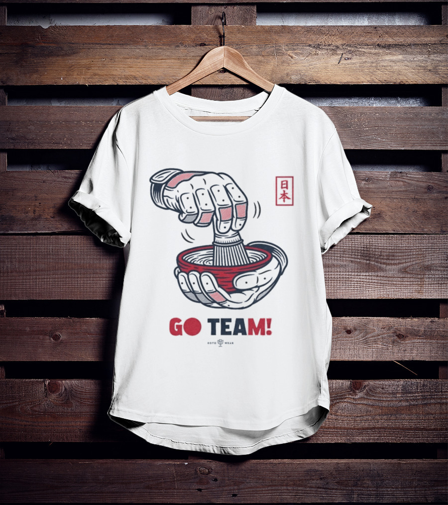 Japan Tea Ceremony Go Team Celebratory Spirit T-Shirt