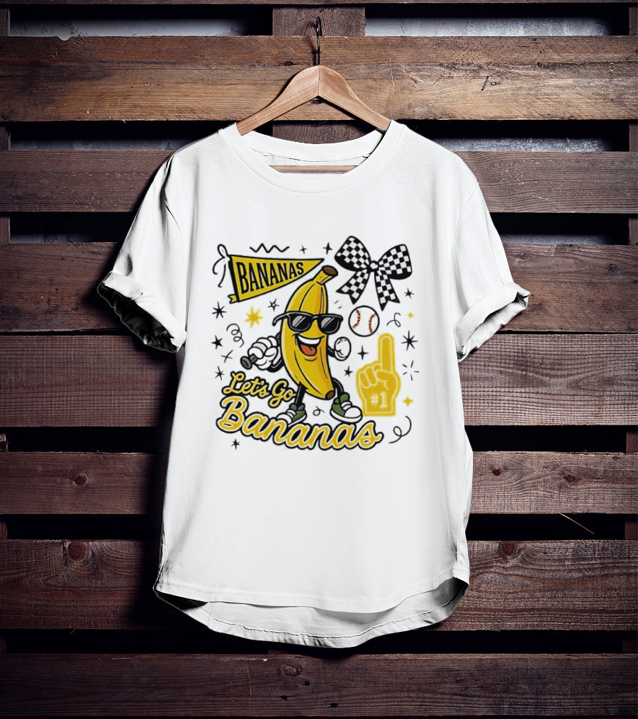 Let's Go Bananas Savannah Bananas Baseball Fun Fan Gear T-Shirt