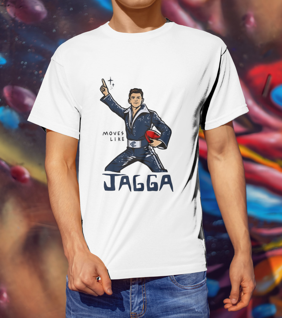 Jagga Moves Like Elvis Presley Carlton Football T-Shirt