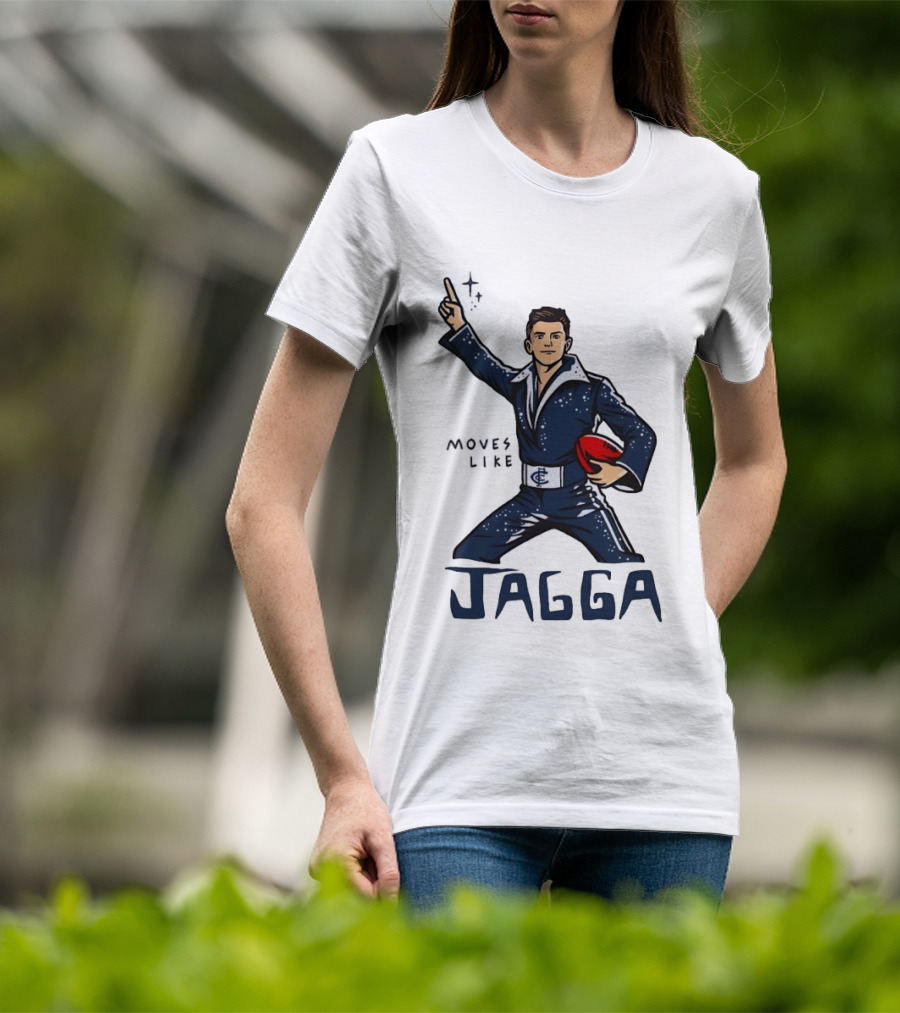 Jagga Moves Like Elvis Presley Carlton Football T-Shirt