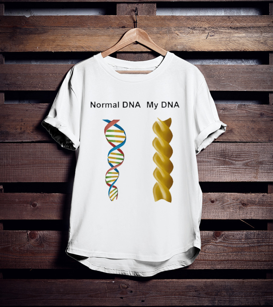 Normal DNA My DNA Fusilli Pasta Twist Humor T-Shirt
