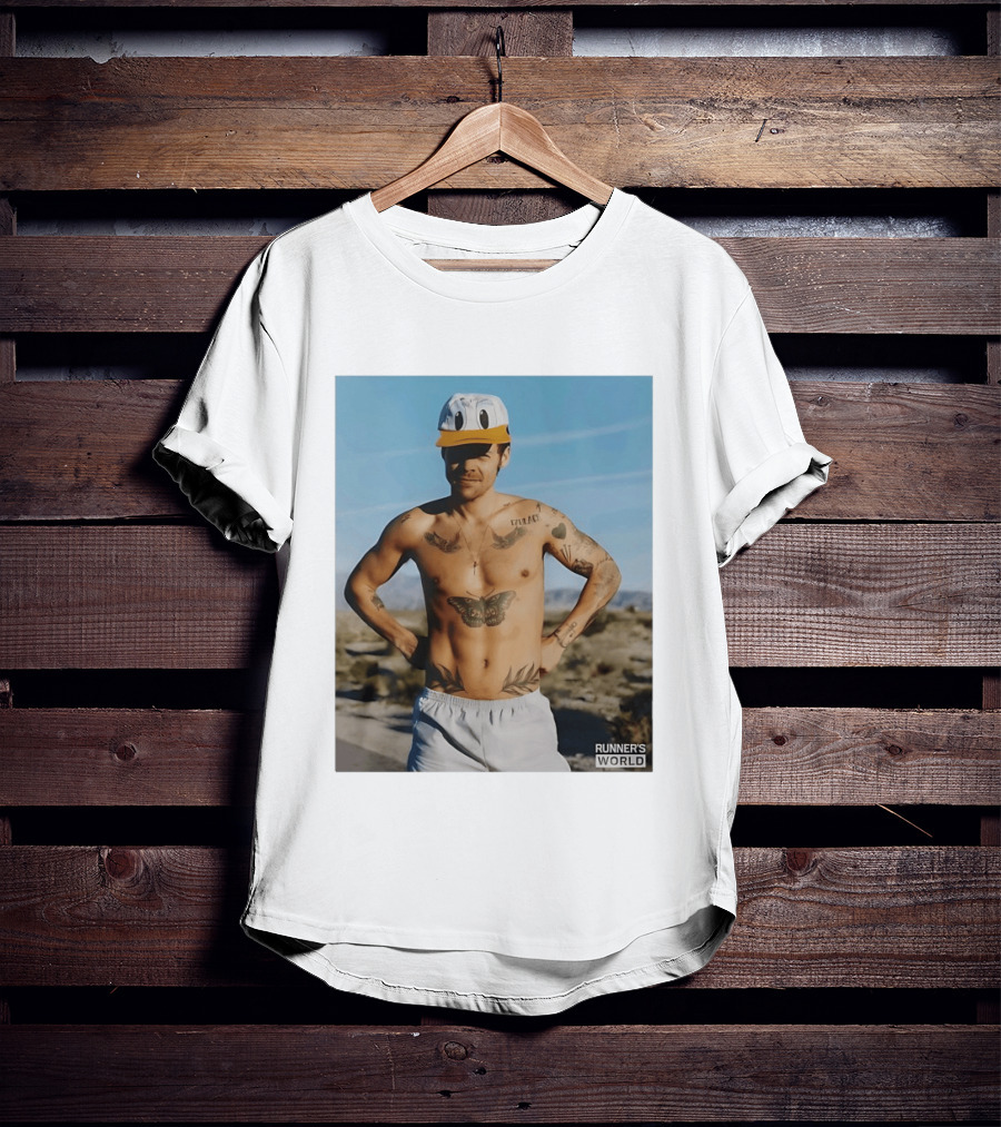 Harry Donald Duck Cap Runner's World Desert Tattoos T-Shirt
