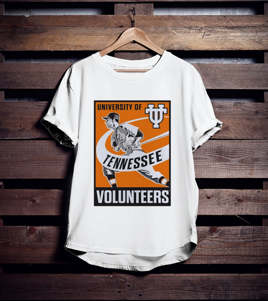 University Of Tennessee Volunteers Baseball Batter Icon UT T-Shirt