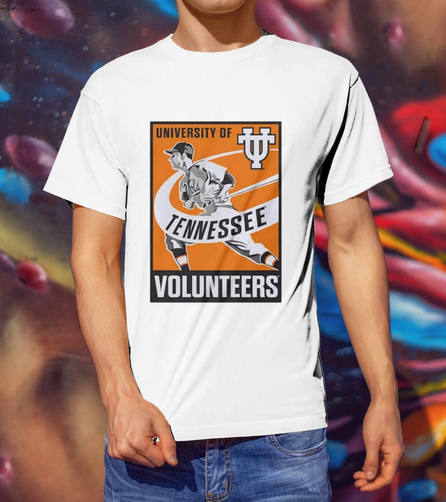University Of Tennessee Volunteers Baseball Batter Icon UT T-Shirt