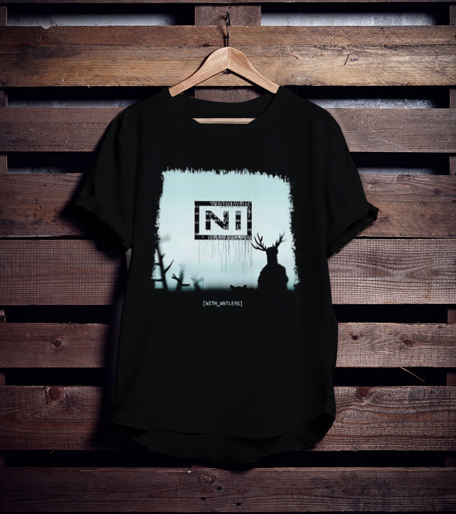 Nine Inch Nails NIN Deer Shadow With Antlers T-Shirt