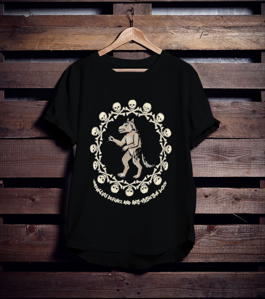 Wolf Werewolves Defence And Anti Vivisection Society T-Shirt