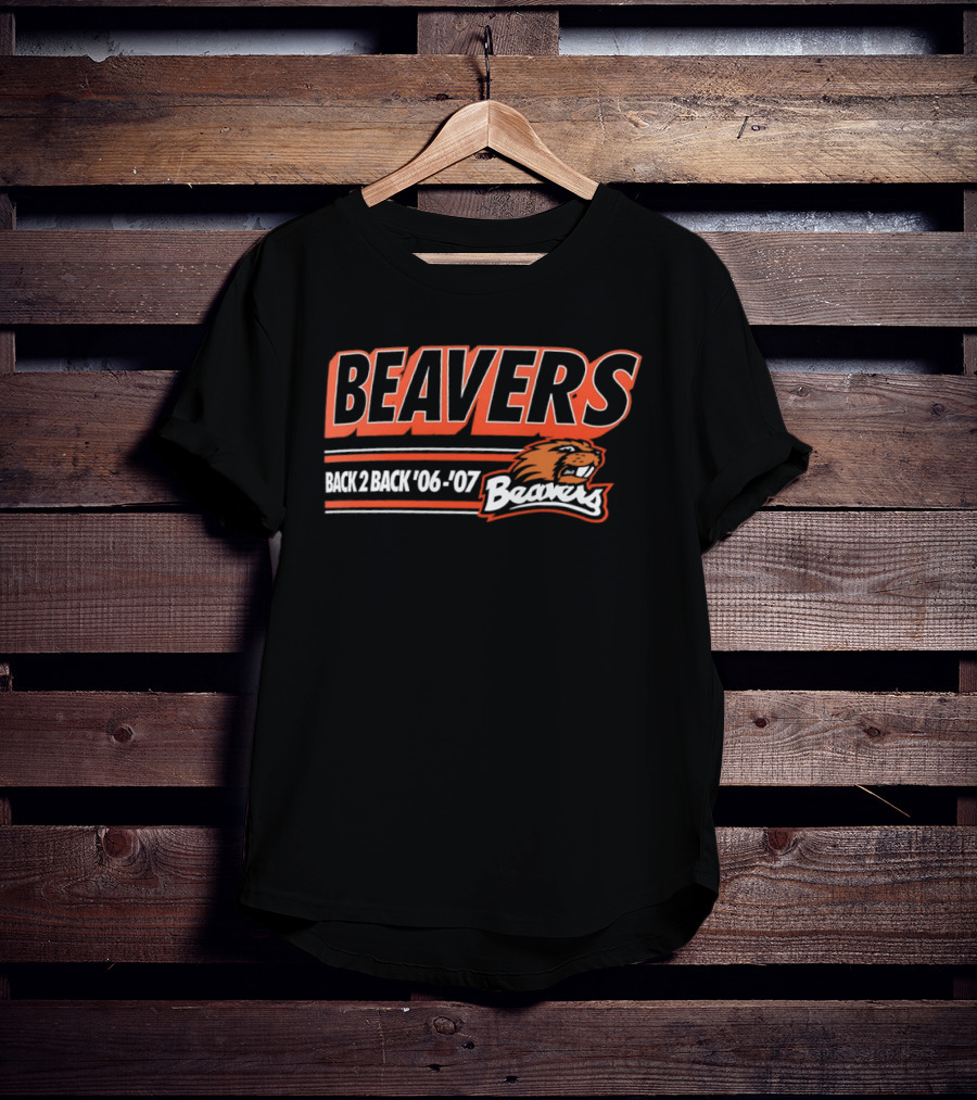 BEAVERS Back 2 Back '06 '07 T-Shirt