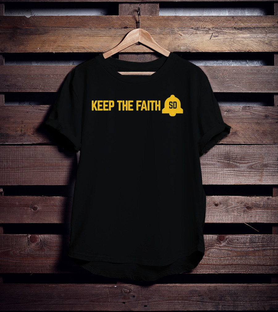 Keep The Faith SD Baseball Gods Smile Peter Seidler T-Shirt