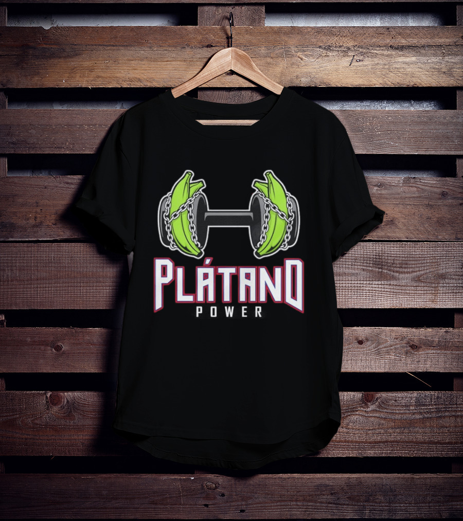Plátano Dumbbell Power Fitness Strengthener T-Shirt