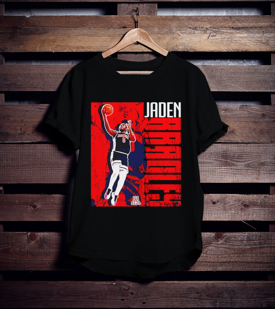 Jaden Bradley Arizona Wildcats NCAA Basketball Player Collage T-Shirt