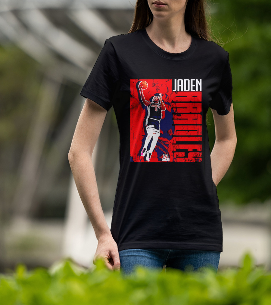 Jaden Bradley Arizona Wildcats NCAA Basketball Player Collage T-Shirt